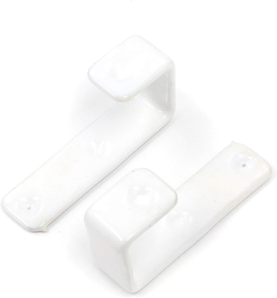 Geesatis 2PCS White Bed Ladder Hooks,Inner Distance: 25mm/0.98"