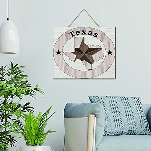 Décoration murale bois Texas plaque pour mur vide