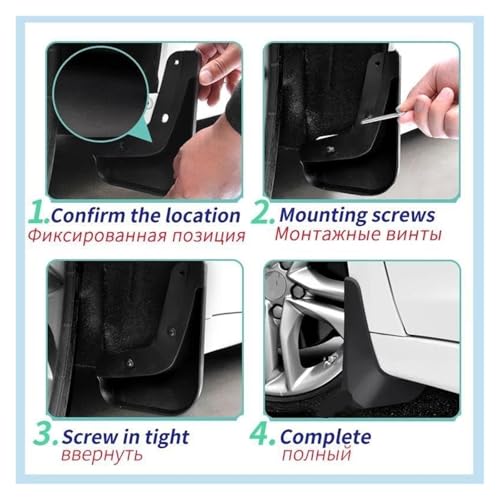 Guardabarros moldeados Nissan X-Trail T31 (2008-2013) para proteger la carrocería en carretera 5
