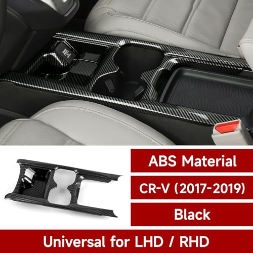Image of for Honda CR-V 2017 2018 2019 Accessories Cup Water Frame Decals CRV ABS Carbon Fiber Stickers, B