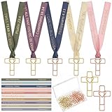 Resurhang 80 Pack Heart Cross Paper Clips with...