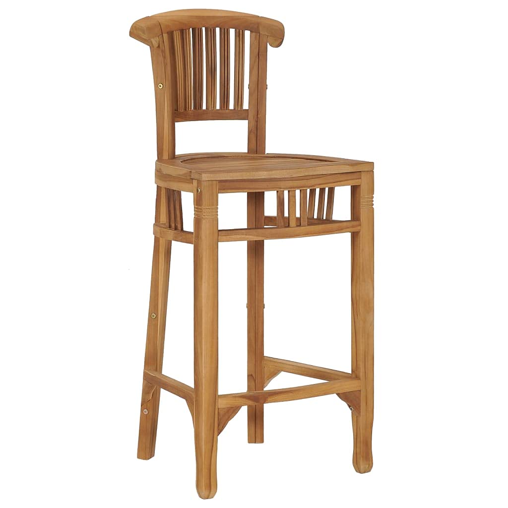 vidaXL Set Mesa y Sillas de Bar de Jardín 3 Piezas Conjunto Casa Exterior Comedor Aire Libre Asientos Sillones