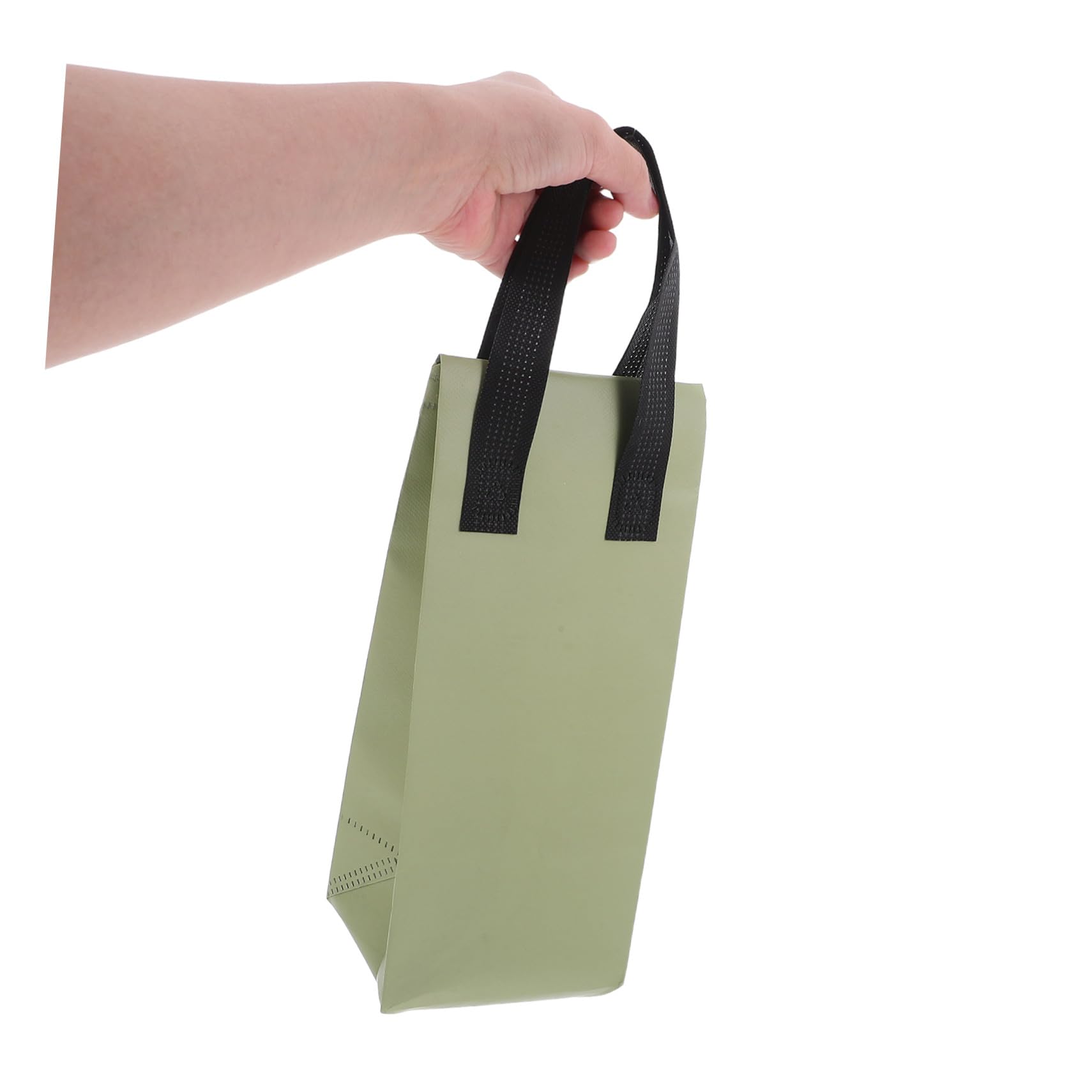 Anneome 50 Stück Isoliertaschen für Lebensmittel Thermisch Isolierte Leichte Tragetaschen aus Vliesstoff Handtasche für Heiße und Kalte Getränke Wie Kaffee Milchtee für Catering Takeaway