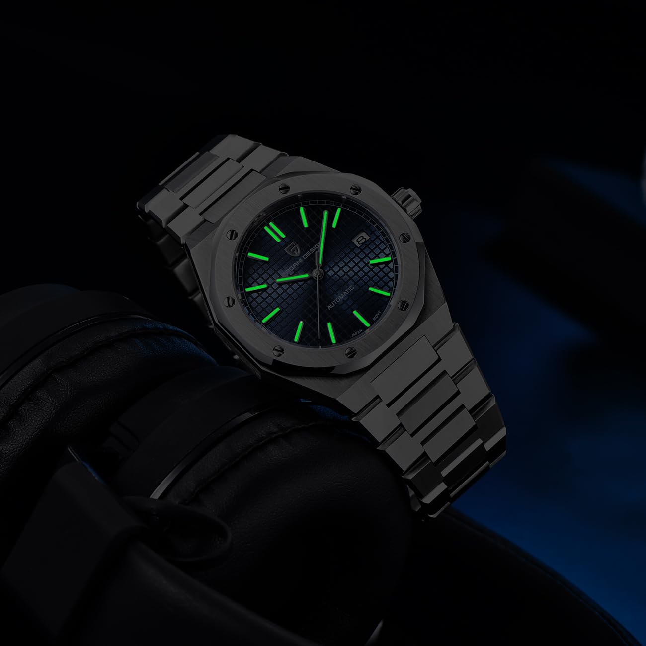 Pagani Design herrenuhr automatik Japanische Miyota Uhrwerk Klassische Edelstahl 40mm Saphirglas 100M Wasserdicht Geschäfts Herrenuhren