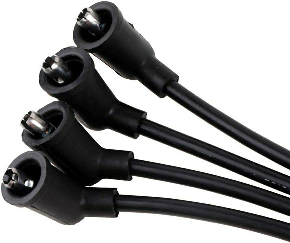 Ignition Spark Plug Wires 7mm 4PC Set for 1993-1998 Mitsubishi Galant for 1993-1996 Mirage 1.8L for 1992-1994 Dodge Plymouth Colt for 1992-1996 Eagle Summit