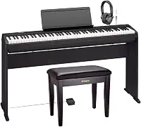 Kit Piano Digital Roland FRP-2 acr com Banco, Estante e Fone de Ouvido