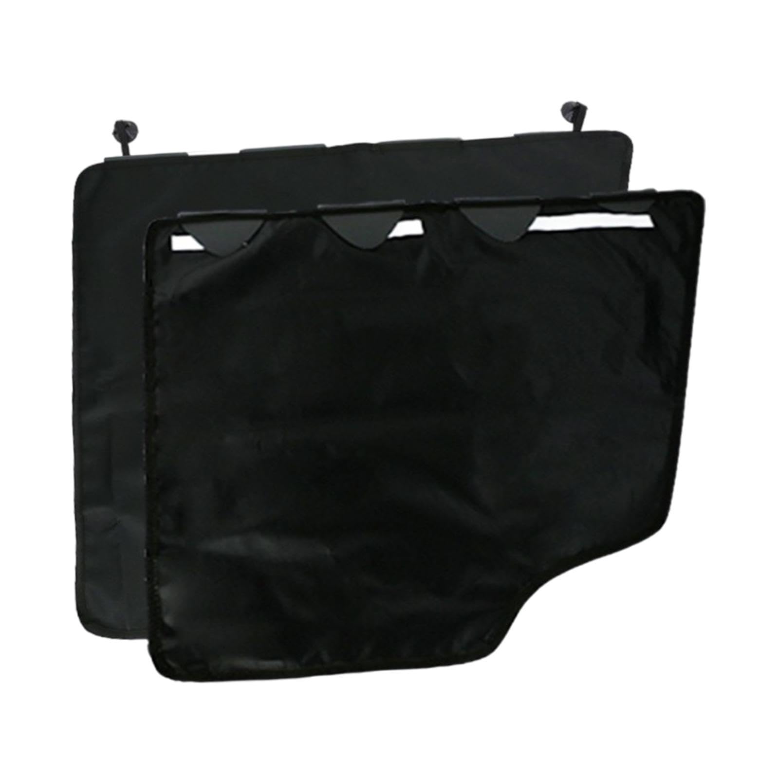 Lot de 2 de Portières de Voiture pour Chiens, Tapis Anti-Rayures pour Animaux, Lavables et Imperméables, avec Une Conception Résistante Au, Noir