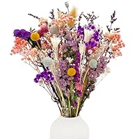 KAOHONG 39 Stück Trockenblumen Deko Set Natürlichen Strohblumen Trockenblumenstrauß Getrocknete Blumen Trockenblumen Deko für Wohnzimmer Haushalt Hochzeit und Tischdeko