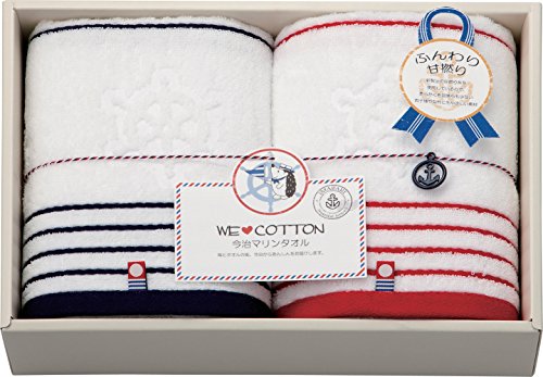 今治タオル WE LOVE COTTON タオル セット マリン柄 WL5320