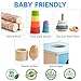 WOODMAM Montessori Toys for Babies 6-12 Months, 9 in 1 Educational Wooden Toys Set, Includes Object Permanent Box, Stacking Cups, Mirror Puzzle, Ring Stacker and More
