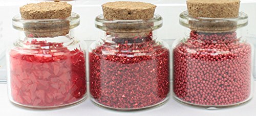 Red Set Of Glitter & Beads - 311-M-0610 #TOP3