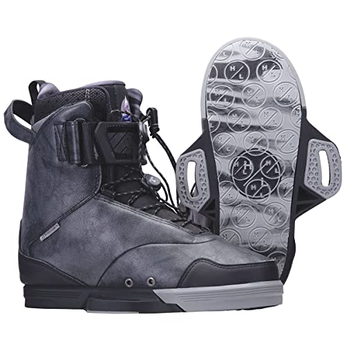 Hyperlite Defacto Mens Wakeboard Bindings Black/Grey (7-8)