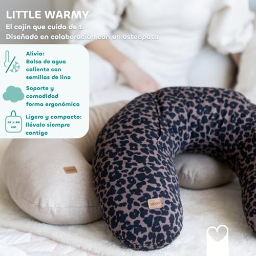 Saco térmico de lino BÉABA Little Warmy en tejido jersey premium para cuidado postparto y cuello 2