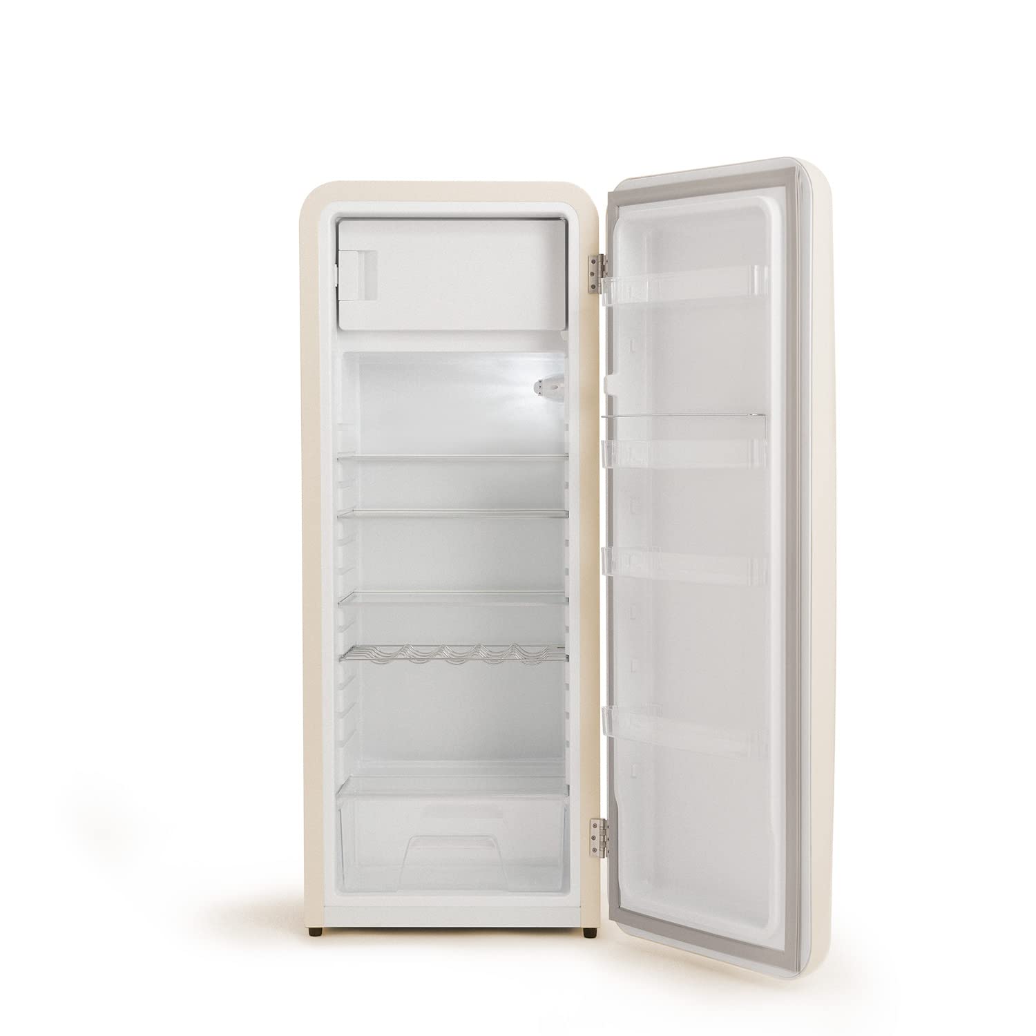 Frigidario Retro Stile 150 cm - Silver Handle Beige - Dettaglio