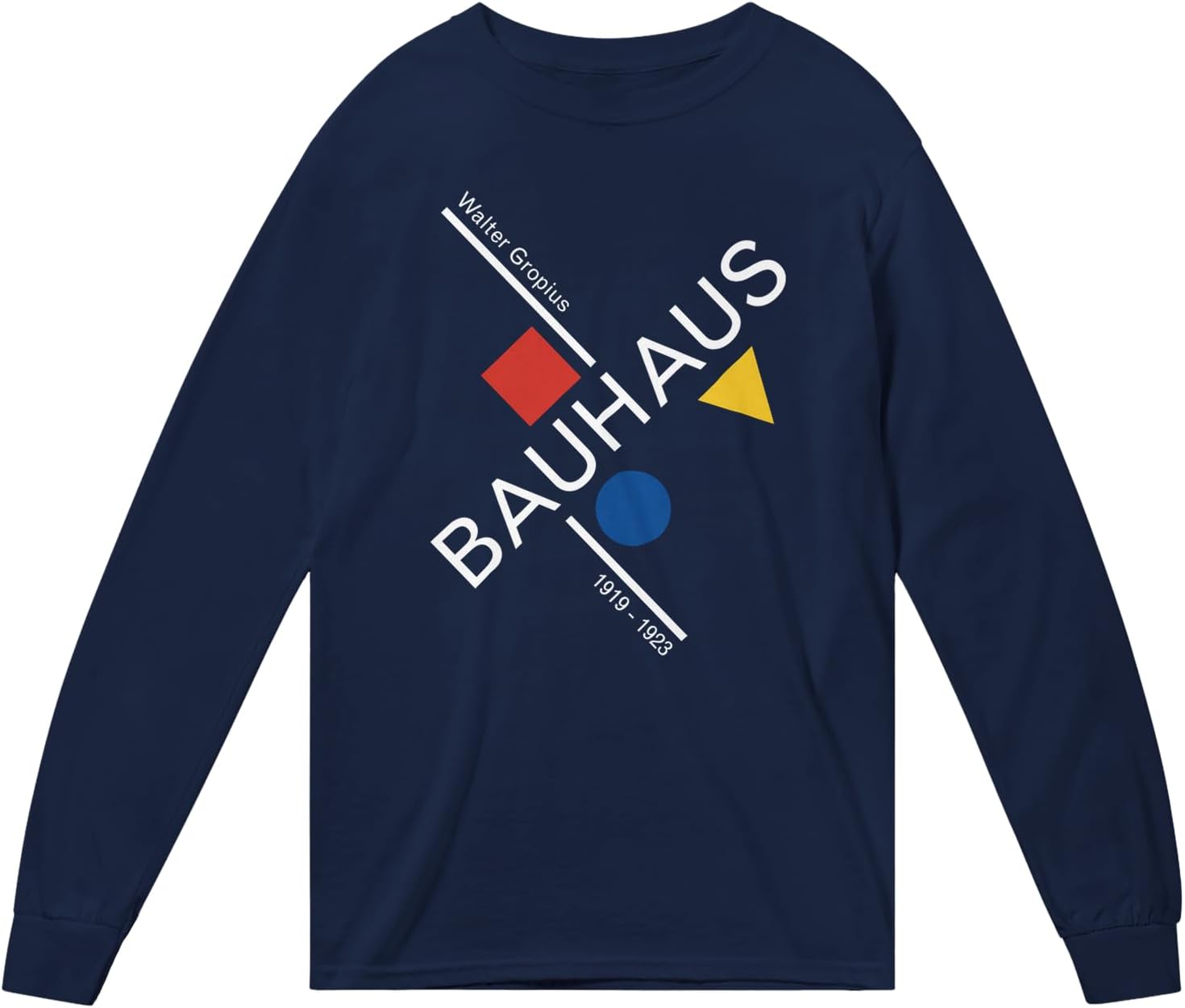 Walter Gropius Bauhaus Artwork T-Shirt (Adults, Kids, Short & Long Sleeve) White