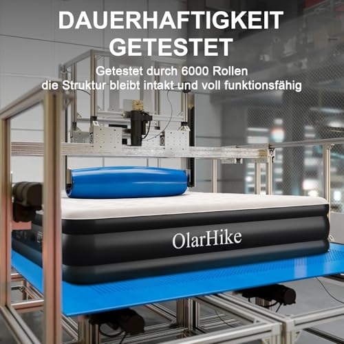 OlarHike Luftbett 1 Person, Luftmatratze Selbstaufblasend mit Integrierter Pumpe, Selbstaufblasbare Gästebett, Gästematratze, Aufblasbare Matratze für Camping oder Heimgebrauch - 198 x 102 x 46 cm