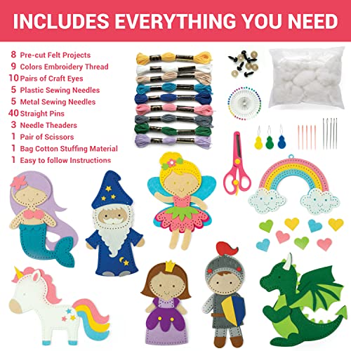 Craftorama-Sewing-Kit-for-Kids-Fun-and-Educational-Fairytale-Craft-Set-for-Boys-and-Girls-Age-7-12-Sew-Your-Own-Felt-Animals-Craft-Kit-for-Beginners-165-Piece-Set Craftorama-Sewing-Kit-for-Kids-Fun-and-Educational-Fairytale-Craft-Set-for-Boys-and-Girls-Age-7-12-Sew-Your-Own-Felt-Animals-Craft-Kit-for-Beginners-165-Piece-Set