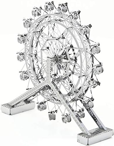 3D Metal Puzzles DIY 3D Model Kits Brain Teaser Puzzles for Teen Craft Kits Toys Amusement Park Collection - Pack of 3