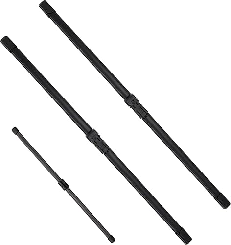 Miniatura 9 de JustCar 3 limpiaparabrisas de repuesto para Jeep Compass 2017, 2018, 2019, repuesto de equipo original, 24 pulgadas, 18 pulgadas, 10 pulgadas (juego