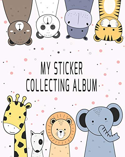 My Sticker Collecting Album: Awesome Cartoon Animals Blank Book Collection, to put stickers in - Drawing, Sketching, Doodling for Girls, Boys, Toddlers, Kids (Creative Journals Notebook for Kids) image 3