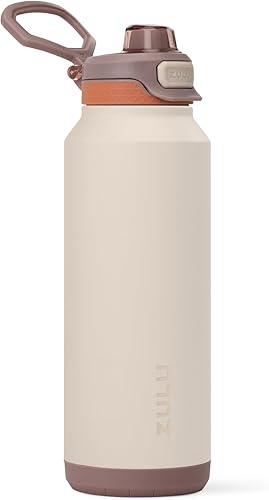 Miniatura 26 de ZULU Powerfill Pro - Botella de agua de acero inoxidable de 24 onzas con tapa de llenado rápido, metal aislado al vacío de triple pared, tapa de
