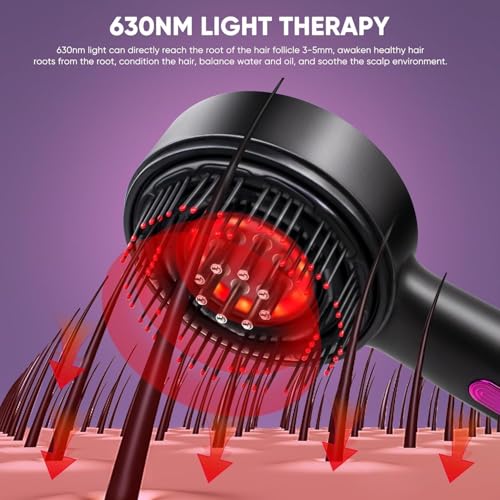 Image of Head Scalp Electric Massager Comb | Scalp Massaging Brush with 3 in 1 Hair Oil Applicator