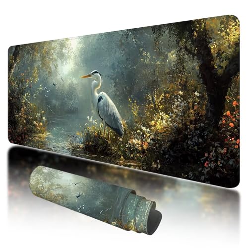 Grand tapis de souris grue étanche 1000x500 pour organiser et protéger votre bureau d'ordinateur