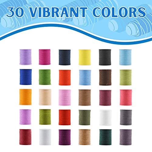 Kit 30 Hilos De Costura Multicolor 20 Yardas Cada Uno miniatura 5