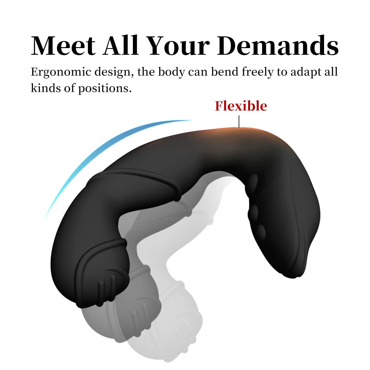 Wave Motion Vibrating Prostate Massager Sex Toy Anal Sex Toys