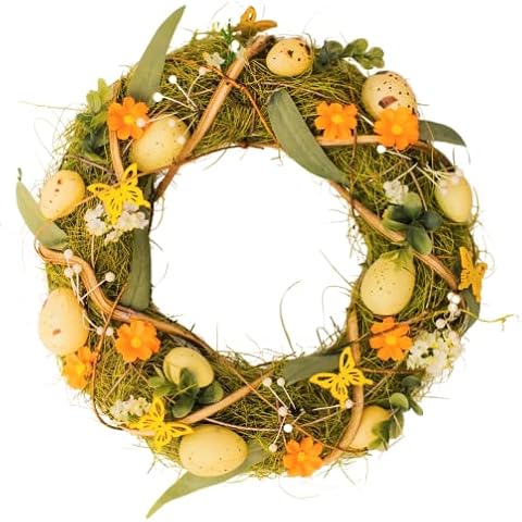 Neon Tulip Floral Easter Wreath with Butterflies Cover