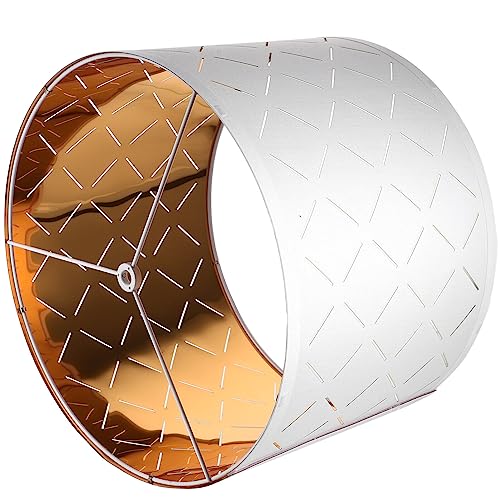 IMIKEYA Floor Lamp Shade, Cloth Lamp Shade Drum Lampshade, Lampshade for Table Light, Decorative for Table Chandelier Rustic Modern Style s Wall Lamp Cover Home Decor