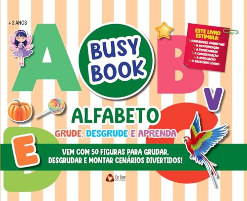 Busy Book Alfabeto Grude, Desgrude e Aprenda: