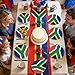 Greencian 96Pcs South Africa Flag Party Supplies Patriotic Festival Plates and Napkins South Africa Themed Disposable Paper Tableware Set for Sports Events Birthday Party Decorations Serves 24