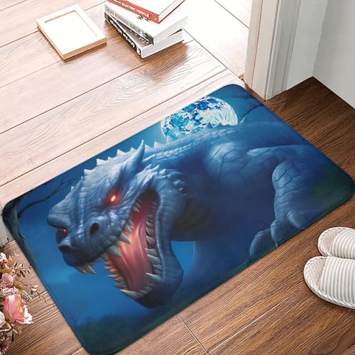 POEZJZW Zerbino gigante con lucertola, 40,6 x 61 cm, per porta anteriore e posteriore, per patio, ingresso, garage, casa, portico