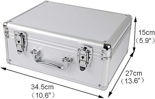 Miniatura 2 de Caja de herramientas Caja de herramientas Caja de herramientas de aluminio - Estuche de transporte de espuma negra Maletín Caja de herramientas Caja