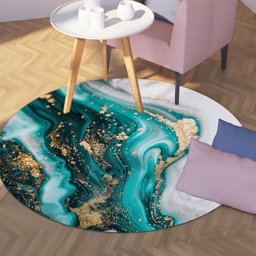 Tapis doux lavable pour salon moderne fini les taches sur le marbre abstrait