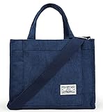 JBB Canvas Tote Bag for Women Crossbody Mini Travel Handbag Corduroy Eco Bags