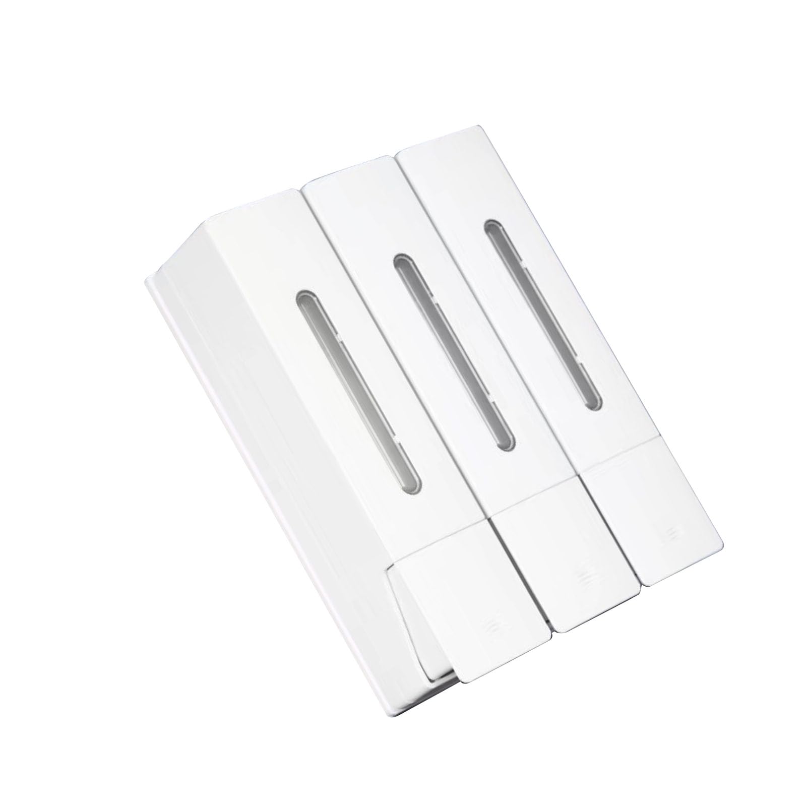 CHICIRIS Doccia Dispenser Sapone con Grande capacità (White Triple Head)