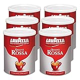 Lavazza Kaffee Qualità ROSSA, gemahlen in Dose (6 x 250g)