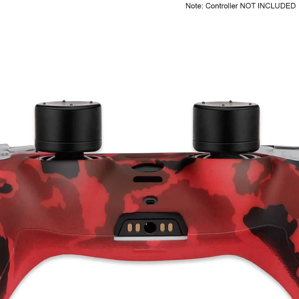OcioDual Funda de Silicona Compatible con Mando PS5 Camuflaje Rojo Carcasa Anti Caídas Golpes Goma Flexible Cubierta Estuche