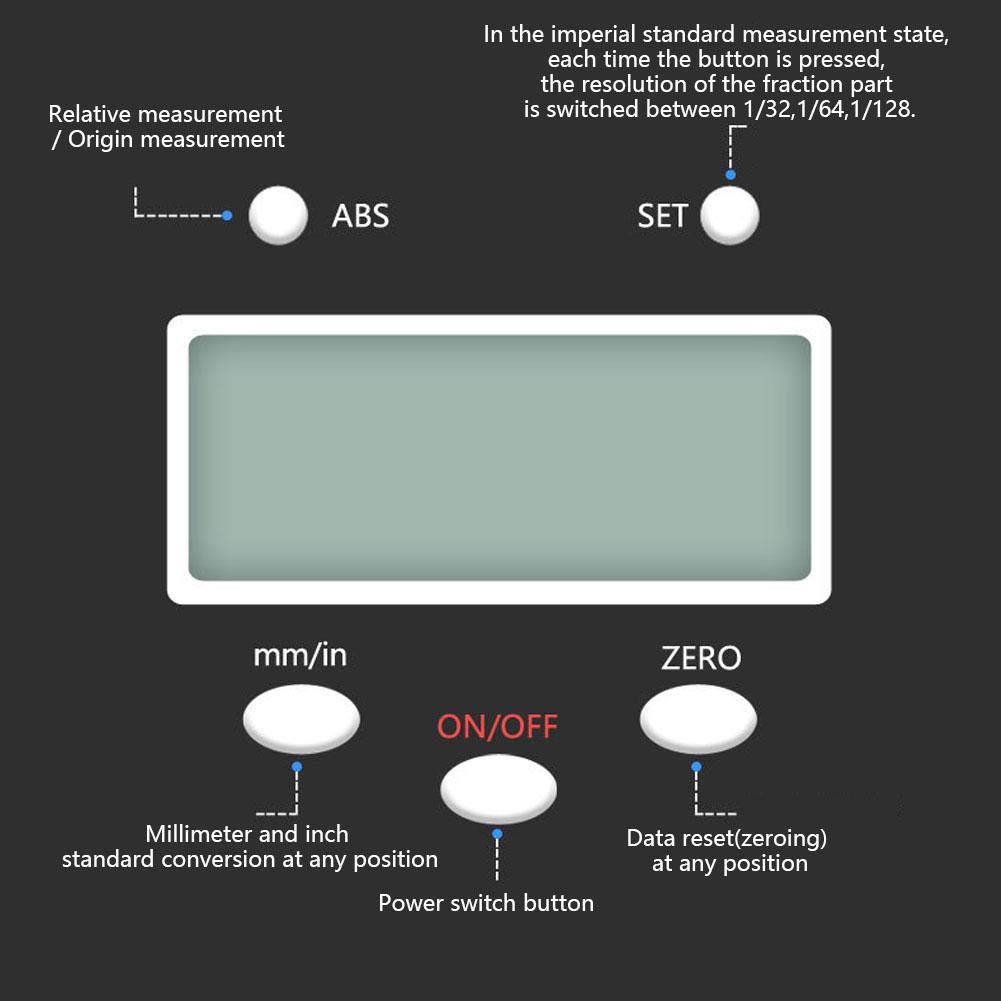 Digital Readout Kit,Auslesewaage digitaler Anzeigen Wegsensor LCD Ausleseset Präzise Digital Linear Scale mit LCD Anzeigen und Montagezubehör für Fräsmaschinen usw,0-150 mm,höher Leistung