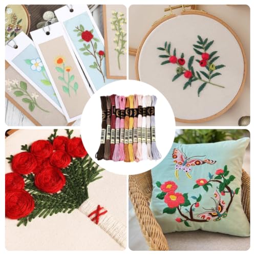 Image of 105 Yards Embroidery Variegated Floss for Hand Sewing Making