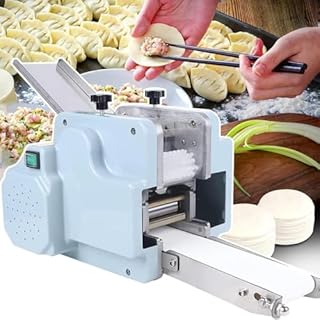 DowPie Macchina elettrica per Ravioli con Stampo da 8 cm, Macchina Automatica per Ravioli, Macchina per la Lavorazione di Ravioli da 50-60 Pezzi/min per Uso Domestico e Commerciale Round