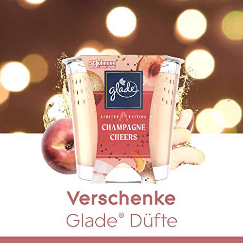Glade (Breeze) Champagne Cheers Fragranced Candle Glass Enriched with Essential Oils, Pack of 6 (6 x 129 g) - Image 4