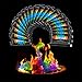 Buntes Feuerpulver, Magic Fire Pulver, Buntes Feuer, Neon Flames, Farbe Zauberpulver Feuer und Geeignet für Lagerfeuer und Außenkamine, Party und Halloween und Weihnachte, Outdoor Events - 10 X 10g