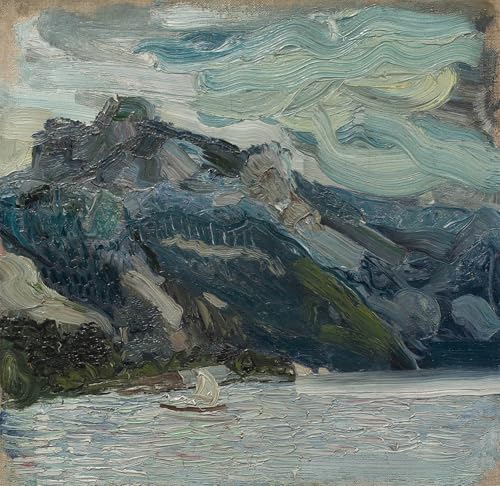 Tableau Toile Lac Traun par Richard Gerstl Décoration Murale 60x90cm