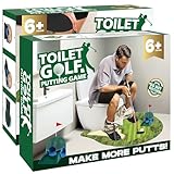 Prank Gift Box, 2 PCS Toilet Golf Game Gag Gift Empty Box, Wrap Your Real Present in a Convincing and Funny Fake Gift Box, Hilarious White Elephant Gift for Golfer, Husband, Dad, Brother and Boyfriend