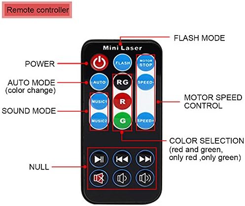 Party Light Disco DJ Lights SPOOBOOLA Stage Lights Projector Mini Auto Flash Sound Activated with Remote Control for Dancing Thanksgiving KTV Bar Birthday