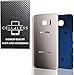 CELL4LESS Replacement Back Glass Cover Back Battery Door w/Pre-Installed Adhesive Compatible w Samsung Galaxy S7 Edge- All Models G935 All Carriers- 2 Logo - Replacement (Silver Titanium)