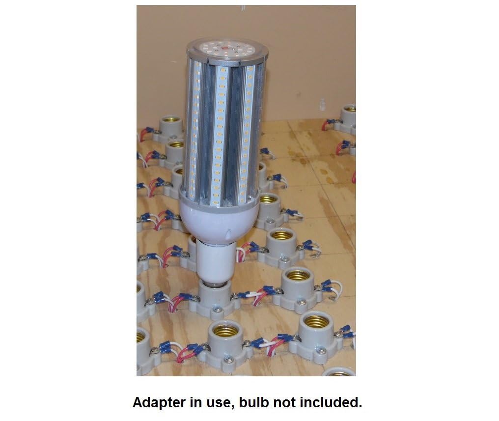 E26/E27 Medium Edison Screw - E39 Mogul Base Light Bulb Socket Lamp Enlarger Converter Adapter (3pcs/Pack)